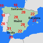 Pronóstico lun, 13-05 España