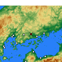 Nearby Forecast Locations - Hiroshima aeropuerto - Mapa